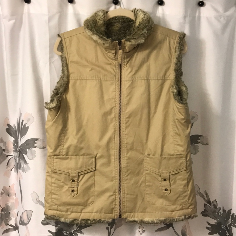 Faux Fur reversible vest